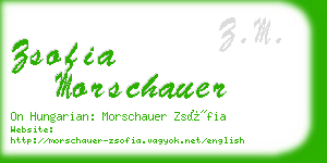 zsofia morschauer business card